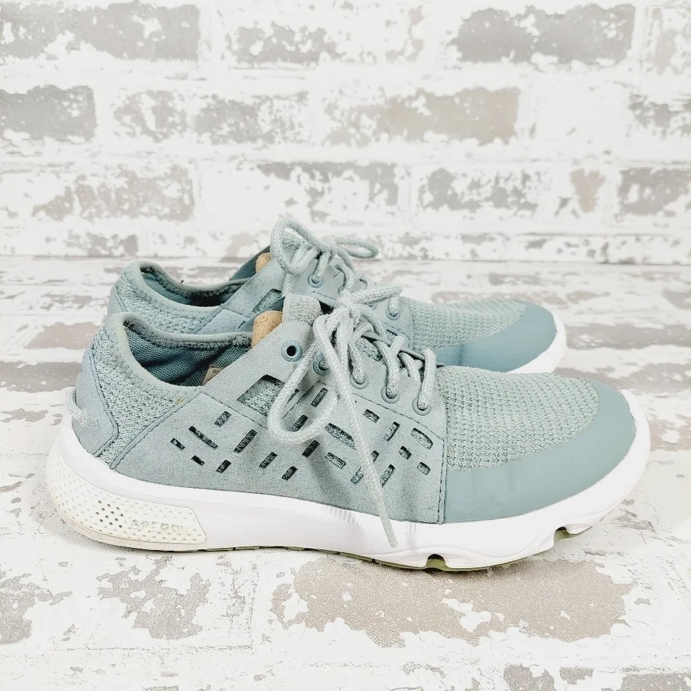 Sperry Seas Gray Lace Up Comfort Lightweight Sport Athletic Sneakers M539 - Picture 4 of 10